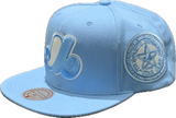 Men's Montreal Expos MLB Mitchell & Ness Basic Blue Gleam Side Patch Snapback Hat