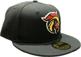 Men's Calgary Wranglers Black Custom Logo New Era 59fifty Fitted Hat Cap - AHL Hockey