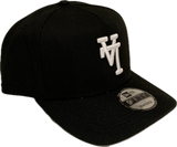 New Era Los Angeles Dodgers Upside Down LA Logo 9FiftyA-Frame Snapback Black