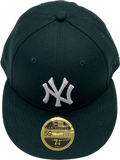 Men's New York Yankees New Era Green White Logo Low Profile 59FIFTY Fitted Hat