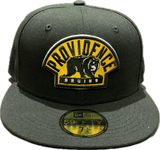 Men's Providence Bruins Black Custom Alt Logo New Era 59fifty Fitted Hat Cap - AHL Hockey