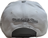 Men's Toronto Raptors NBA Mitchell & Ness Retro Logo White Snapback Hat - Pro Pinch