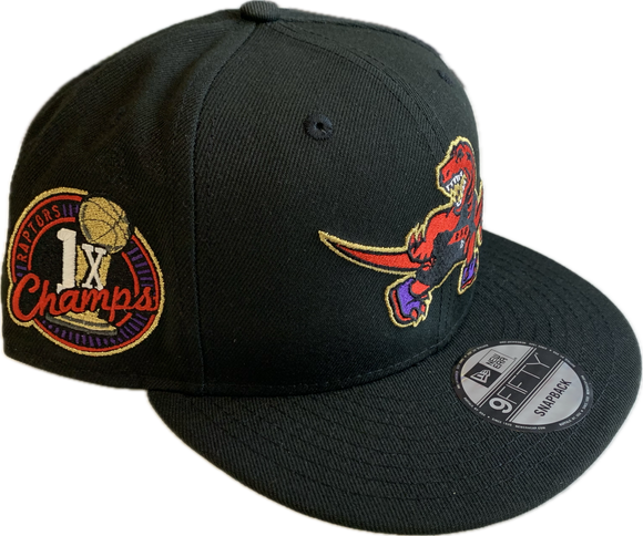 Men s Toronto Raptors 1x Champs Side Patch New Era NBA 9FIFTY Snapback Bleacher Bum Collectibles