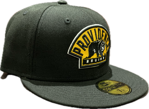 Men's Providence Bruins Black Custom Alt Logo New Era 59fifty Fitted Hat Cap - AHL Hockey