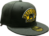 Men's Providence Bruins Black Custom Alt Logo New Era 59fifty Fitted Hat Cap - AHL Hockey