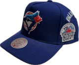 Men's Toronto Blue Jays MLB Mitchell & Ness Historical Royal Snapback Hat - Pro Pinch