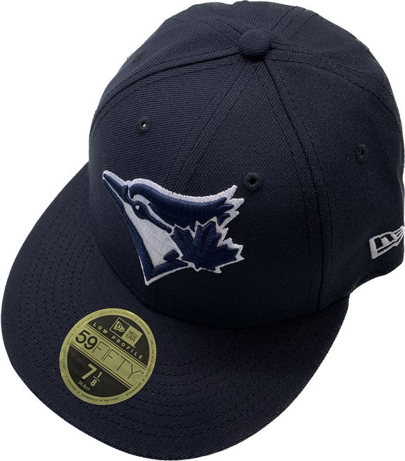 Toronto Blue Jays New Era 59fifty  Fitted Custom Navy Blue Low Profile Hat Cap