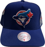Men's Toronto Blue Jays MLB Mitchell & Ness Historical Royal Snapback Hat - Pro Pinch