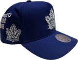 Men's Toronto Maple Leafs NHL Mitchell & Ness Historical Navy Snapback Hat - Pro Pinch