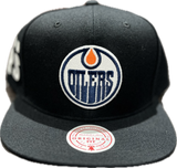 Men's Edmonton Oilers NHL Mitchell & Ness Playoff Win Day to Day Snapback Hat