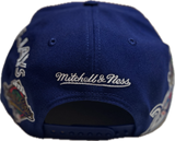 Men's Toronto Blue Jays MLB Mitchell & Ness Historical Royal Snapback Hat - Pro Pinch