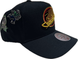 Men's Vancouver Canucks NHL Mitchell & Ness Historical Black Snapback Hat - Pro Pinch