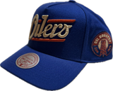 Men's Edmonton Oilers NHL Mitchell & Ness Historical Royal Snapback Hat - Pro Pinch