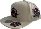 Men's Toronto Raptors NBA Mitchell & Ness Historical Cream Snapback Hat - Original Fit