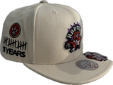 Men's Toronto Raptors NBA Mitchell & Ness Historical Cream Snapback Hat - Original Fit