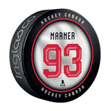 2026 Team Canada Olympics Inglasco Player Jersey Souvenir Hockey Puck - Mitch Marner - Bleacher Bum Collectibles