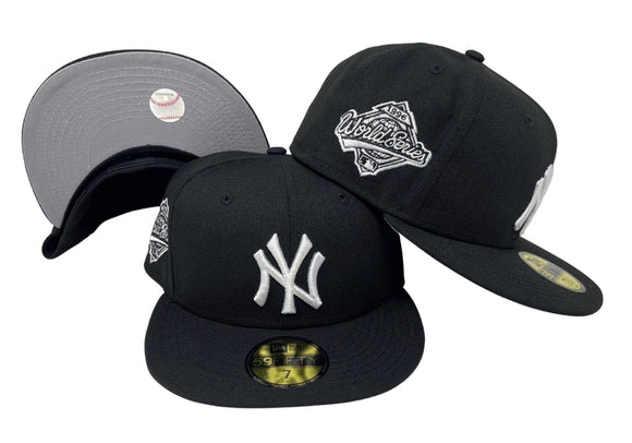 Men's New York Yankees New Era Black 1996 World Series Side Patch 59FIFTY Fitted Hat