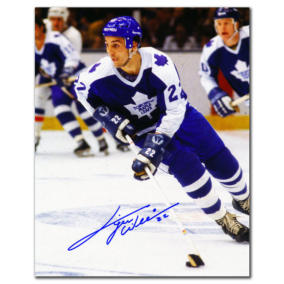 Tiger Williams Toronto Maple Leafs Autographed Signed NHL Hockey 8x10 Photograph