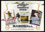 2023 Leaf Trinity Baseball Hobby Box 6 Packs Per Box 1 Card Per Pack