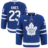 Men's Toronto Maple Leafs Fanatics Blue Home Authentic Pro Jersey - Matthew Knies With Milk