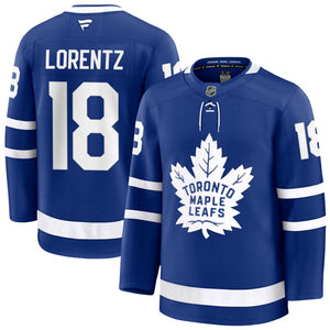 Men's Toronto Maple Leafs Steven Lorentz Fanatics Blue Home Premium Jersey