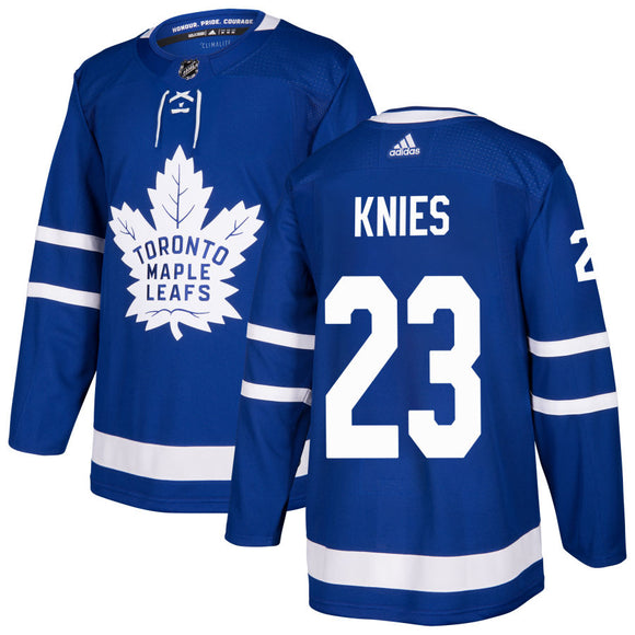 Men's Toronto Maple Leafs Matthew Knies adidas Blue Authentic Player Hockey Jersey