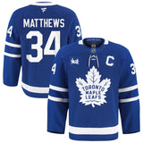 Men's Toronto Maple Leafs Fanatics Blue Home Authentic Pro Jersey -  Auston Matthews With C & Milk