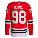Men's Chicago Blackhawks Connor Bedard adidas Red Authentic Player Hockey Jersey