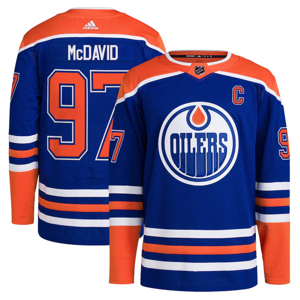 Men's Edmonton Oilers Connor McDavid adidas Royal Home Primegreen Auth –  Bleacher Bum Collectibles