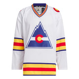 Men's Colorado Rockies Adidas White Team Classic NHL Hockey Jersey