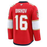 Men's Florida Panthers Fanatics Red Home Premium NHL Hockey Jersey - Aleksander Barkov