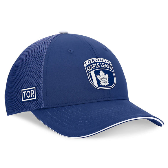 Men's Toronto Maple Leafs Fanatics Blue 2024 NHL Draft On Stage Trucker Adjustable Hat