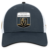 Men's Vegas Golden Knights Fanatics Branded Charcoal 2023 NHL Draft On Stage Trucker Adjustable Hat