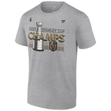 Men's Vegas Golden Knights Fanatics Branded Heather Gray 2023 Stanley Cup Champions Locker Room T-Shirt