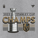 Men's Vegas Golden Knights Fanatics Branded Heather Gray 2023 Stanley Cup Champions Locker Room T-Shirt