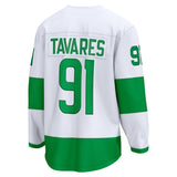 Men's Toronto Maple Leafs John Tavares Fanatics Branded White St. Patricks Alternate Premier Breakaway Player Jersey