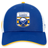 Men's Buffalo Sabres Fanatics Branded Royal 2023 NHL Draft On Stage Trucker Adjustable Hat