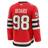 Men's Chicago Blackhawks Connor Bedard Fanatics Red 2025 NHL Winter Classic Premium Player Jersey