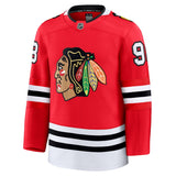 Men's Chicago Blackhawks Fanatics Red Home Premium NHL Hockey Jersey- Connor Bedard