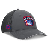 Men's New York Rangers Fanatics Gray Authentic Pro Home Ice Trucker Adjustable Hat