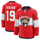 Men's Florida Panthers Fanatics Red Home Premium NHL Hockey Jersey - Matthew Tkachuk
