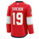 Men's Florida Panthers Fanatics Red Home Premium NHL Hockey Jersey - Matthew Tkachuk