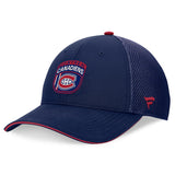 Youth Montreal Canadiens Fanatics Navy 2024 NHL Draft On Stage Trucker Adjustable Hat