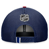 Youth Montreal Canadiens Fanatics Navy 2024 NHL Draft On Stage Trucker Adjustable Hat