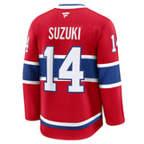 Men's Montreal Canadiens Fanatics Red Home Premium NHL Hockey Jersey - Nick Suzuki