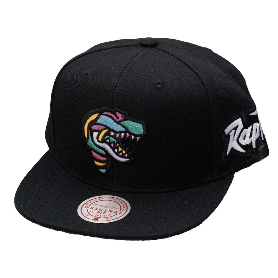 Toronto Raptors Mitchell & Ness Stained Glass Snapback Hat - Black ...