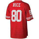 Men's Mitchell & Ness Jerry Rice Scarlet San Francisco 49ers 1990 Retired Player Replica Jersey