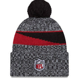 Men's New Era Black Arizona Cardinals 2023 Sideline Cuffed Knit Hat With Pom