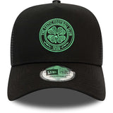Men's New Era Black Celtic Seasonal Color E-Frame Adjustable Trucker Hat