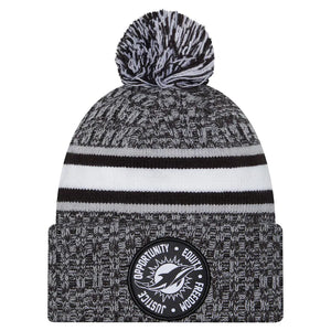 New Era Miami Heat KA Nit Cuffed pom Knit Beanie Hat/Cap New Era Miami Heat KA Nit Cuffed pom Knit Beanie Hat/Cap